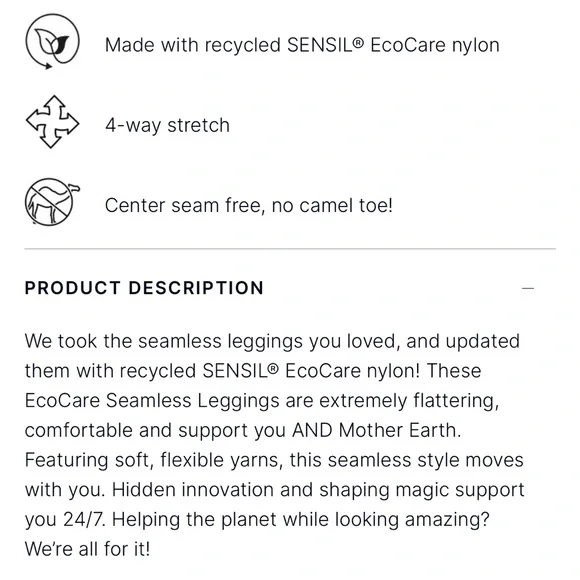 Black Spanx Seamless Leggings NWT size M (6-8) - Picture 8 of 9